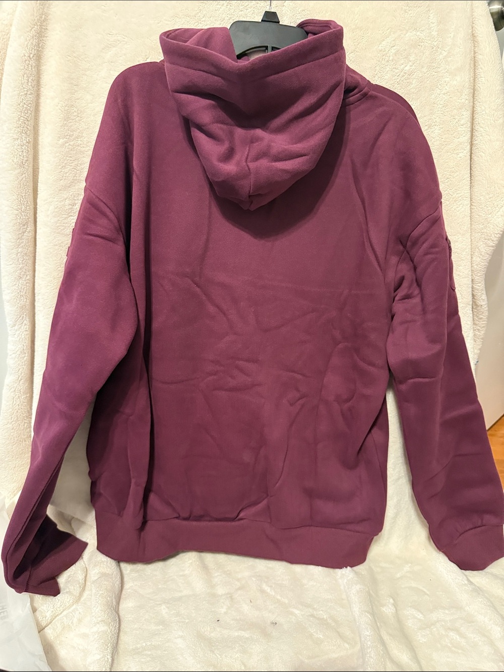 Comfrt Travel Essential Hoodie - Plum L NWT - Picture 5 of 8
